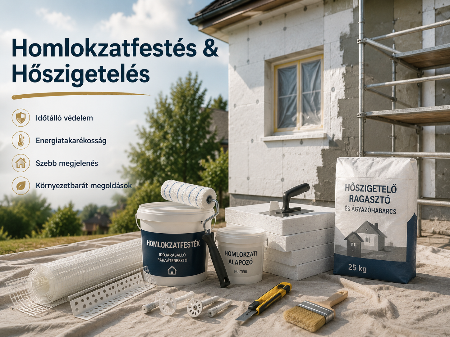 Homlokzatfestés
